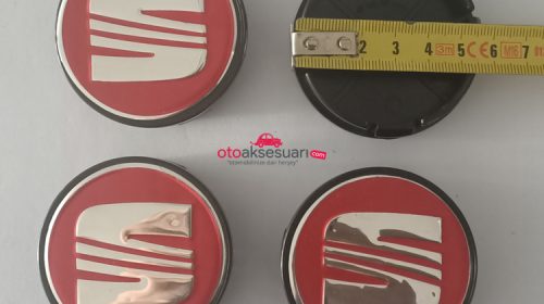 Seat Kırmızı Çelik Jant Göbeği