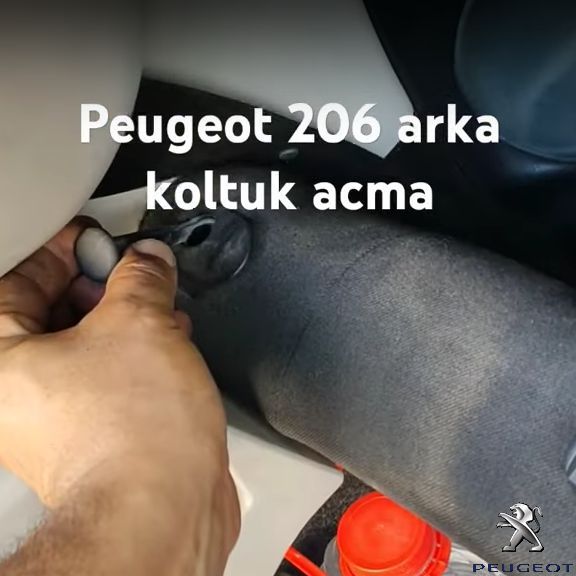 Peugeot 206 arka koltuk yatirma plastigi kopmasi